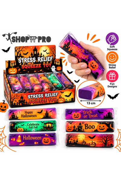 SHOP LIKE A PRO Jucărie Antistres Squishy Halloween, din Spumă Moale, 13 cm, ...