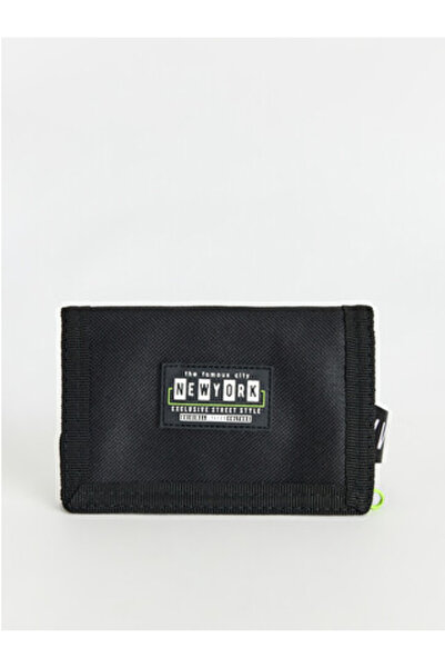 LC Waikiki Black Nyc Printed Boy's Wallet