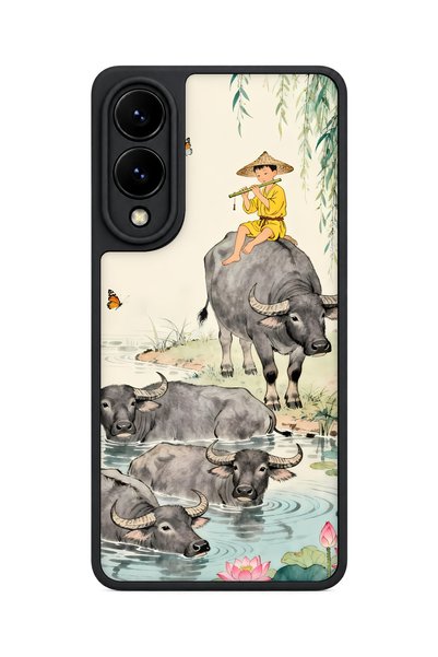 BGAKSESUAR Samsung Galaxy S25 Edge Compatible Buffalo Pattern Shockproof Case...