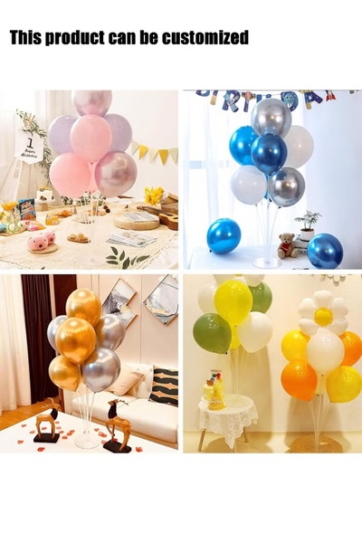 SDCNT 2 Pack Table Balloon Stand Holder, Clear Plastic Balloon Stick Kit for ...