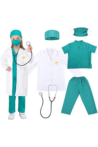 NALACAL Kids Surgeon Costume,Doctor Fancy Dress Costume For Halloween Cosplay...