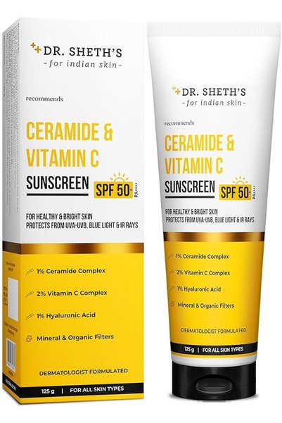 Dr. Sheth's Ceramide & Vitamin C Sunscreen - 80 gm