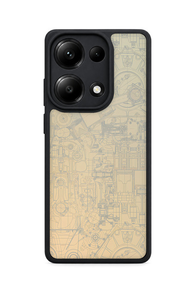 BGAKSESUAR Redmi Note 13 Pro 4g Compatible Technical Patterned Camera Protect...