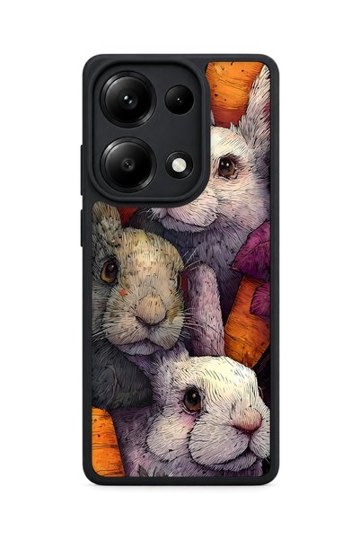 BGAKSESUAR حافظة Redmi Note 13 Pro 4G متوافقة مع نمط الأرنب ومقاومة للصدمات م...
