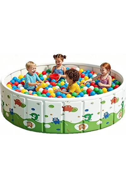 XICEN Foldable Swimming Pool for Kids, Ball Pits for kids, 47"x18", Hard Plas...