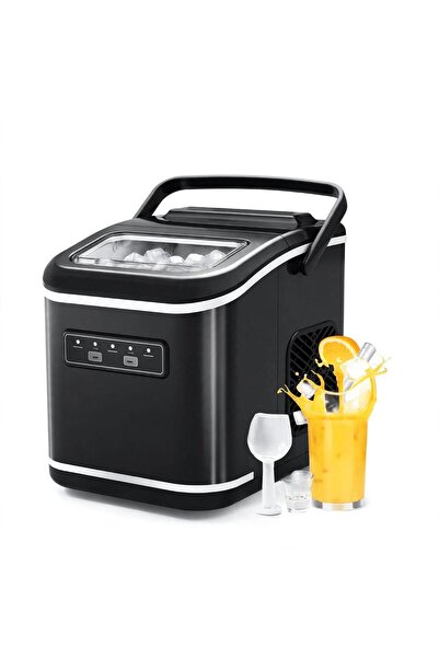 Tradeo Portable Countertop Ice Maker Machine with 2 Ice Cube Sizes, Fast Ice ...