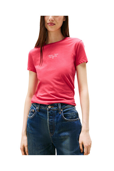 Tommy Hilfiger Γυναικείο T-shirt Φουξ Tommy Jeans DW0DW21542-XI5