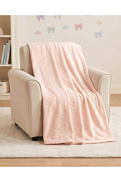 REDTAG Pink Hello Kitty Embossed Blanket 160x220cm