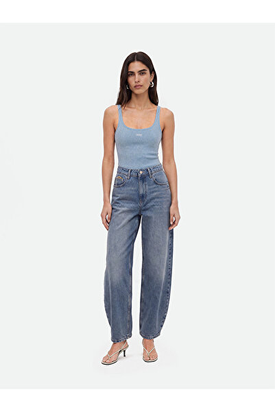 Nocturne Bisiklet Yaka Crop Top