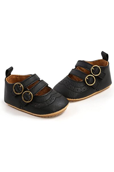 GENERAL Baby Girls Mary Jane Flats with Bownot Non Slip Soft Sole PU Leather ...