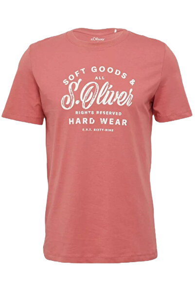 s.Oliver Ανδρικό T-Shirt Κοραλί 2164753-42D1