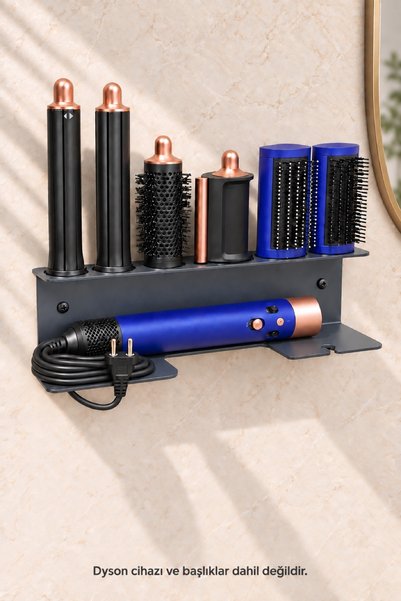 Barez Decor Dyson Airwrap Multistyler ile Uyumlu Duvar Tipi Çelik Stand Düzen...