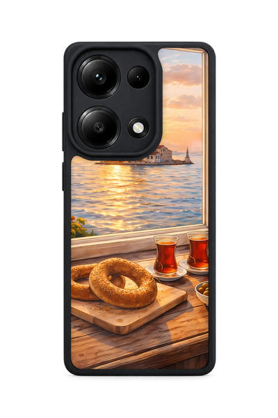BGAKSESUAR حافظة Redmi Note 13 Pro 4G متوافقة مع نمط KızKulesi لحماية الكامير...
