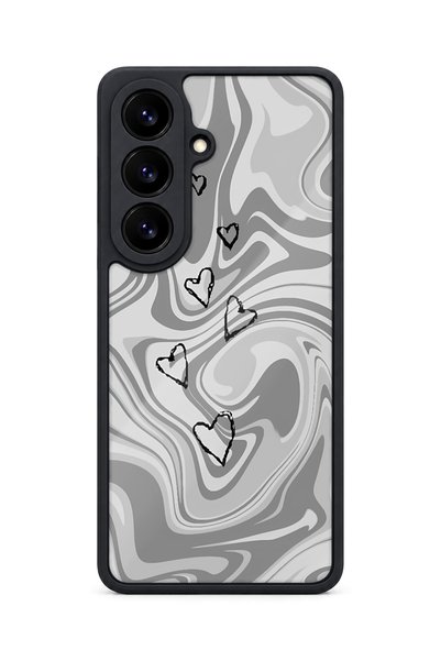 BGAKSESUAR Samsung Galaxy S26 Compatible Marbleheart Patterned Shockproof Cas...