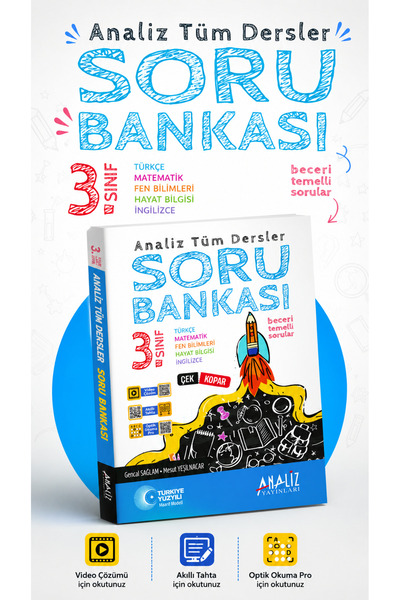 Analiz Yayınları 3.SINIF TÜM DERSLER SORU BANKASI MAARİF MODEL