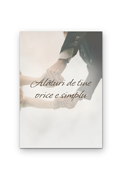 OEM Poster Carton 250g A4 Alaturi de tine orice e simplu, Decor perete motivant