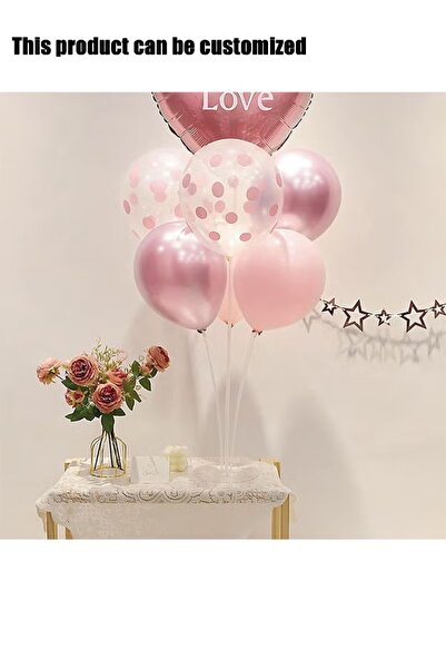 SDCNT Clear Table Balloon Stand Kit, Reusable Balloon Holder with Sticks for ...