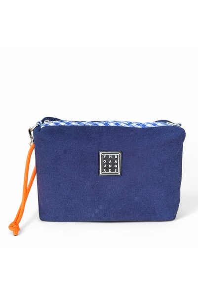 YOURHANDBAGS Lacivert Terry Her Şey Çantası L