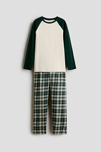 H&M Pamuklu Pijama Takımı