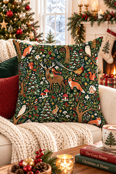 Evdek Christmas Double-Sided Printed Throw Pillow Cover 6Echd33