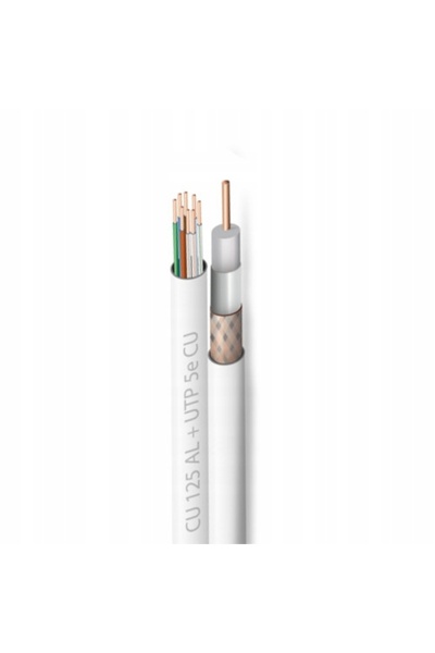 ZIRCONIA DIAMOND Skrętka CAT5e UTP Zircon CU + RG6 CU 125 AL 100m