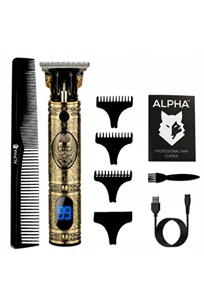 Alpha Trimmer pentru bărbați ATP-02 Negru/Auriu