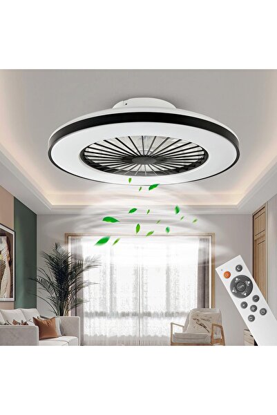 Dotail LED полилей с вентилатор, 50 см, 40W, 3800 lm, 3000–5500K, 15W вентила...