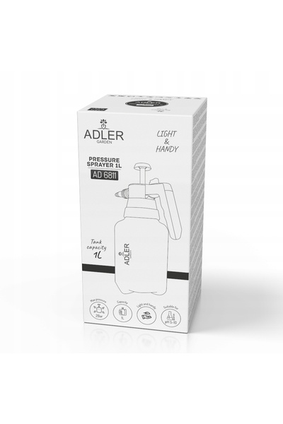 adler Foarfecă electrică de gard viu 61cm, Pulverizator de grădină portabil 1L