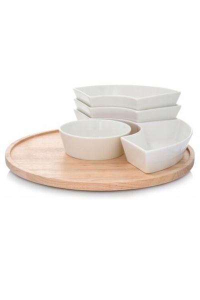 DUKAAN Set de servire DUKA Warewood 218382 Alb