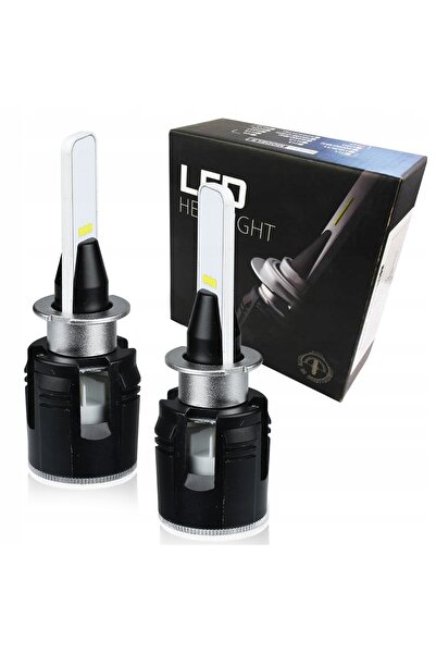 Interlook Becuri LED auto MINI H3 B6 CSP 48W 12V 24V CANBUS cu ventilator 2 buc.