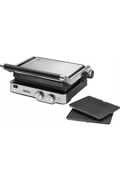 AMICA GK4011 2000W Grătar electric gri argintiu