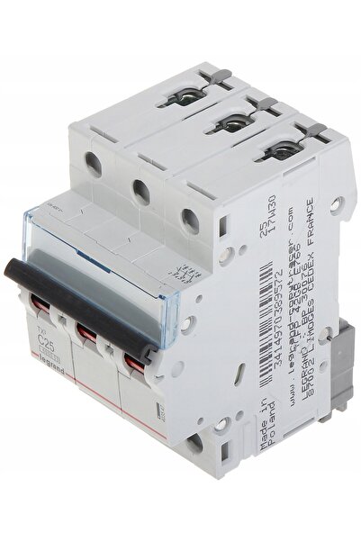 Legrand Disjunctor 3P C25A 6kA S303 TX3 403547