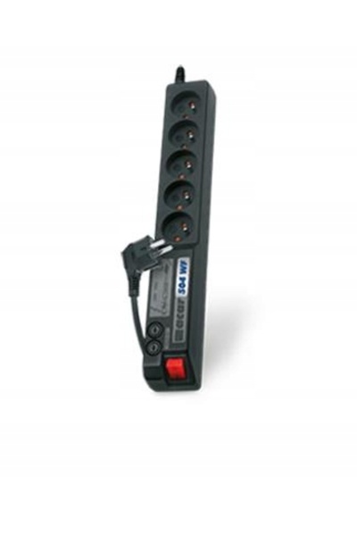 HSK DATA Acar 504WF 3.0m negru, prelungitor cu protecție la supratensiune