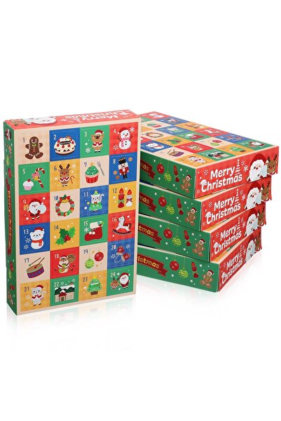 Generic Brand Set de 5 cutii pentru calendar de Advent cu 24 de compartimente...