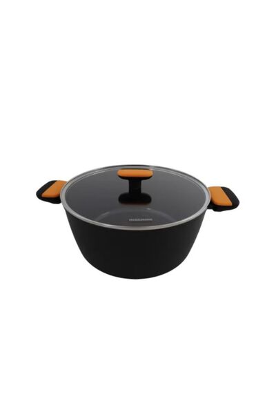 FACKELMANN Casserole 28cm with Lid, Forged Aluminium, Greblon CK2 Ceramic Non...