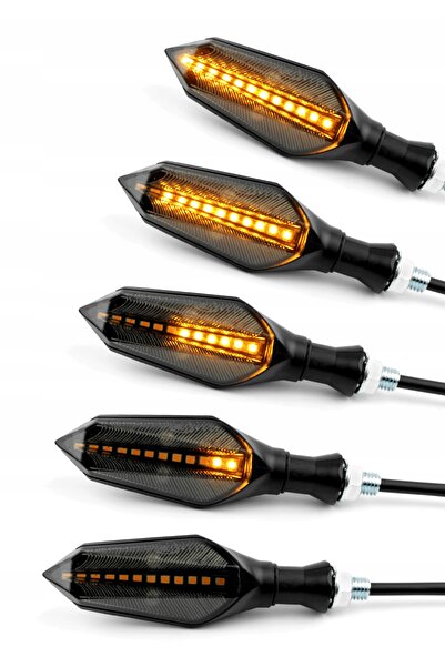 RacePro 2x LED DRL Dinamice Secvențiale Semnalizatoare pentru Motociclete și ...