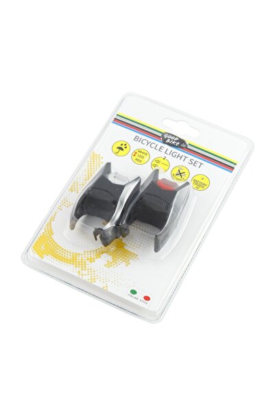 OEM Set lumini bicicleta, Good Bike Eclipse, lampa fata, alba, lampa spate, r...
