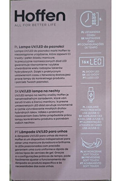 HOFFEN LAMPĂ LED+UV PENTRU UNGHII NL-5595 5V