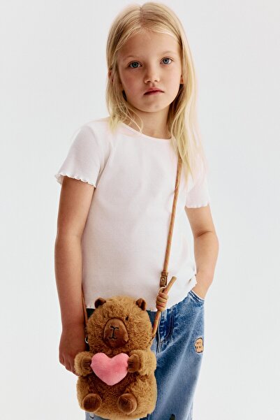 H&M Kabarık Tüylü Çapraz Çanta