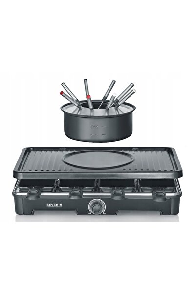 Severin RG 2347 fondue, raclette grill electric, negru, 1400W