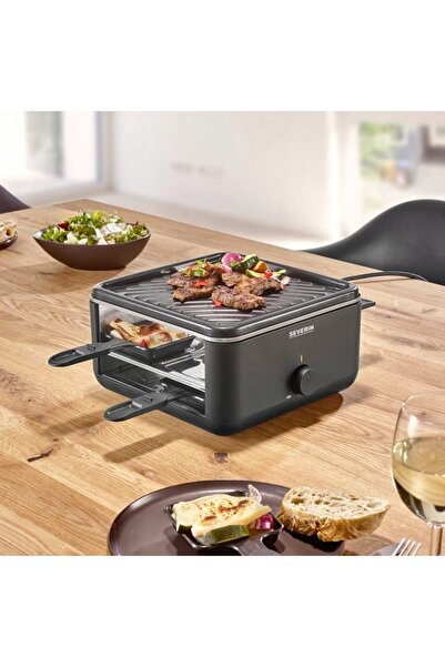 Severin Set raclette, mini grătar cu placă de grătar, 4 persoane. RG2360