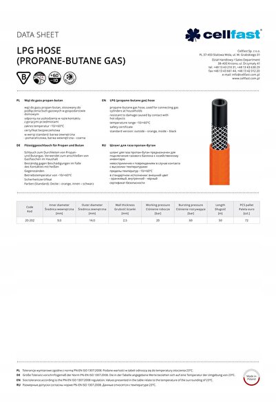 Vorel Regulator de gaz cu furtun de 1,5 m, 37 mbar, pentru butelie de 11 kg, ...