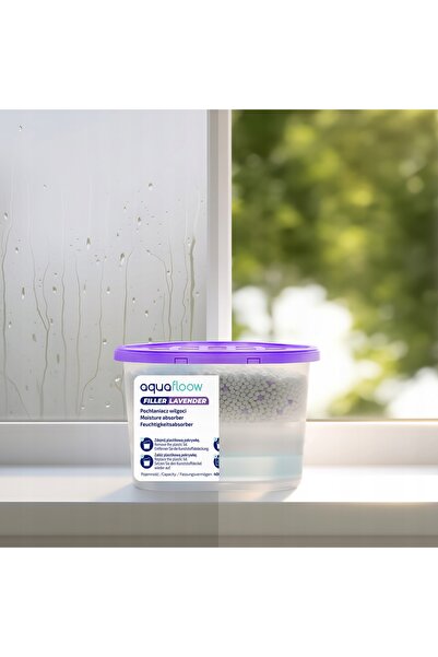 Aquafloow Absorbant de umiditate pentru baie, cu aromă de lavandă, 12 bucăți