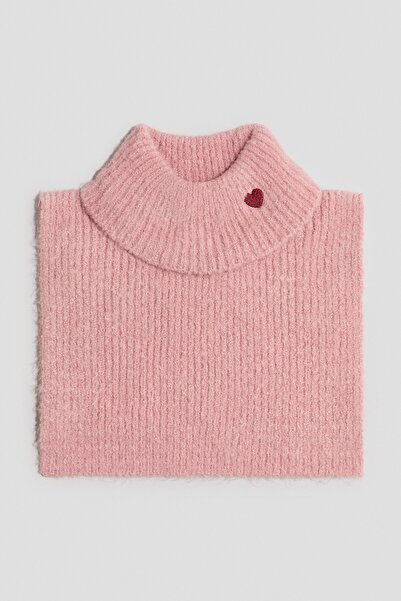H&M İşleme Detaylı ve Lastik Örgülü Boyunluk