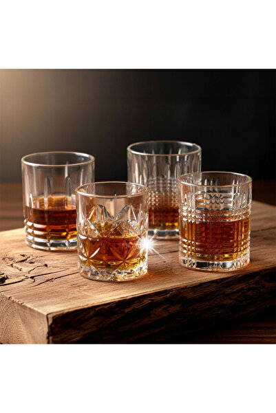 ARTEMİSPAK Set de 4 pahare pentru whisky și băuturi – Set complet de pahare, ...