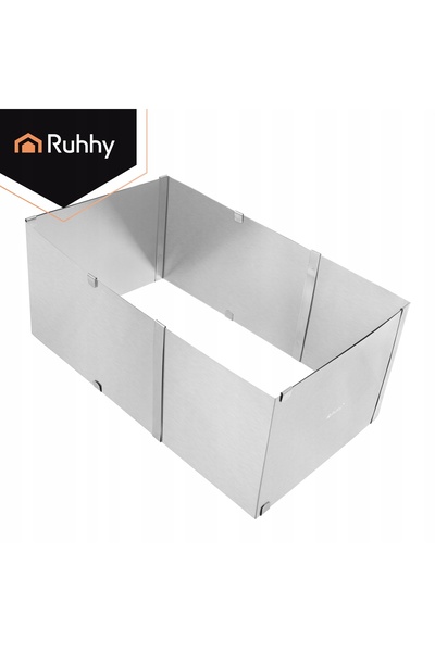 Ruhhy Tavă de copt prăjituri reglabilă 20-38 x 24-45 x 15 cm, dreptunghiulară