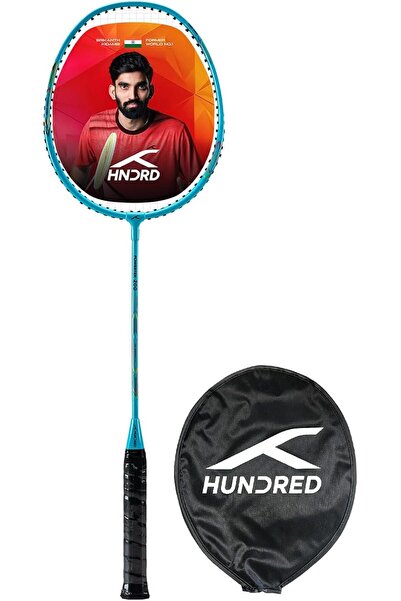 Hundred Powertek 200 PRO Graphite Strung Badminton Racket with Full Racket Cover
