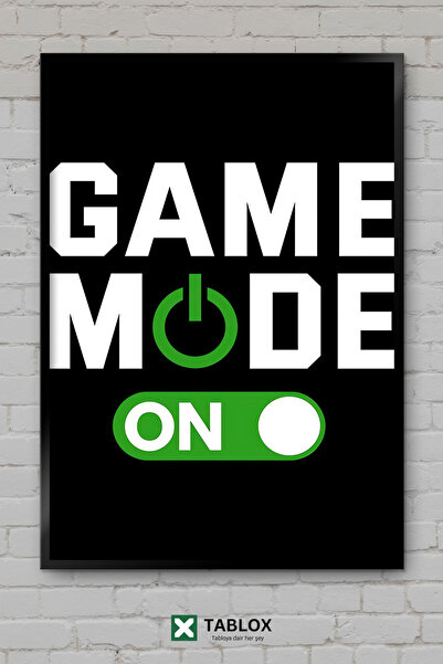 tablomaxtbx Λειτουργία Παιχνιδιού Open Game Mode On Gamer Art Διακόσμηση Τοίχ...