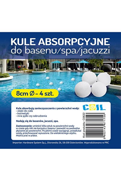 COİLTEK Bile filtrante absorbante pentru piscină și spa, 8 cm, 4 bucăți, spirală
