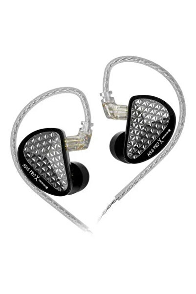 KZ Căști in-ear Acoustics AS16 Pro X, 16 unități cu armătură echilibrată (BA), HIFI Stereo, Bas, Anulare a zgomotului, Spumă cu memorie, Negru